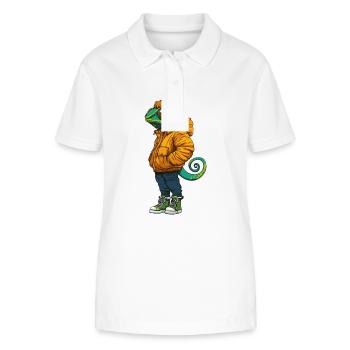 Chameleon Fashion Winter - Stanley/Stella Frauen Bio-Poloshirt ELLISER - Weiß - Vorne - Anna (173cm)