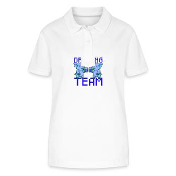 Pig Drinking Team Beer Party - Stanley/Stella Women’s Organic Polo Shirt ELLISER - white - Front - Anna (173cm)