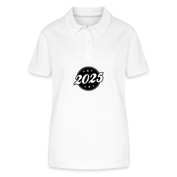 2025 Kreis - Stanley/Stella Frauen Bio-Poloshirt ELLISER - Weiß - Vorne - Anna (173cm)