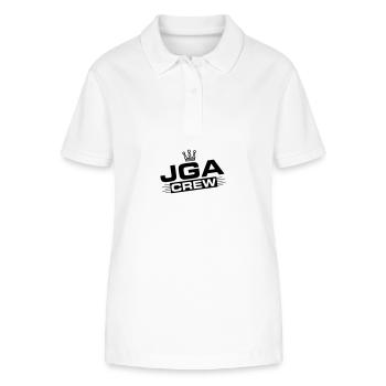 Bachelor Party Crew Jga Saying - Stanley/Stella Women’s Organic Polo Shirt ELLISER - white - Front - Anna (173cm)