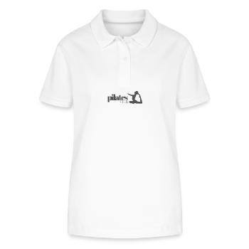 Pilates Club - Polo bio ELLISER Stanley/Stella Femme - blanc - Devant - Anna (173cm)