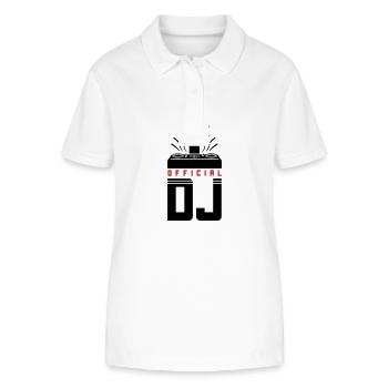 DJ Spruch Turntables - Stanley/Stella Frauen Bio-Poloshirt ELLISER - Weiß - Vorne - Anna (173cm)