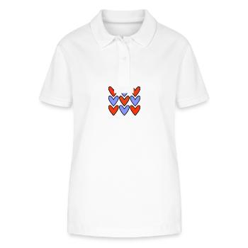 HAPPY BIRTHDAY. HAPPY BIRTHDAY. ANNIVERSARY. - Stanley/Stella Women’s Organic Polo Shirt ELLISER - white - Front - Anna (173cm)