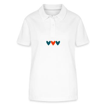 PAAR. ICH HABE GERADE GEHEIRATET. Junggesellinnenabschied. VALENTINSTAG. MARIES - Stanley/Stella Frauen Bio-Poloshirt ELLISER - Weiß - Vorne - Anna (173cm)