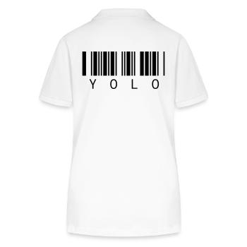 YOLO - You only live once - Stanley/Stella Women’s Organic Polo Shirt ELLISER - white - Back - Anna (173cm)