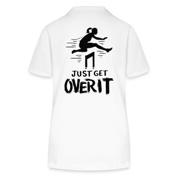 Track and Field Just Get Over It - Stanley/Stella Women’s Organic Polo Shirt ELLISER - white - Back - Anna (173cm)