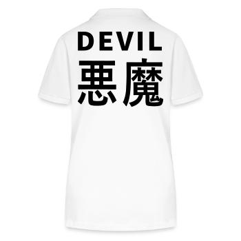 Devil's Kajni - Stanley/Stella Women’s Organic Polo Shirt ELLISER - white - Back - Anna (173cm)