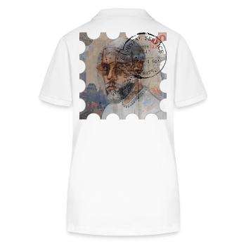 POSTSTAMP year 2000 - Stanley/Stella Women’s Organic Polo Shirt ELLISER - white - Back - Anna (173cm)