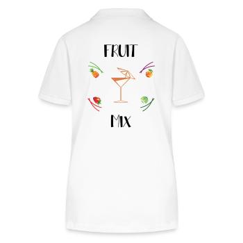 Mélange de fruits - Polo bio ELLISER Stanley/Stella Femme - blanc - Dos - Anna (173cm)