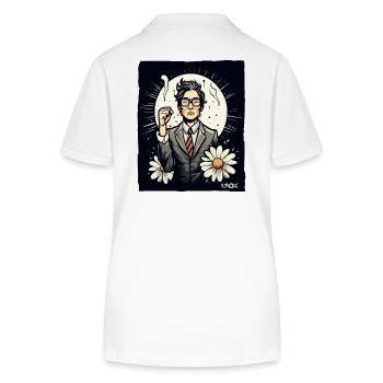 Japanese employee fights for freedom - Stanley/Stella Women’s Organic Polo Shirt ELLISER - white - Back - Anna (173cm)