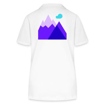 Mountain, Skiing, Downhill Skiing - Stanley/Stella Women’s Organic Polo Shirt ELLISER - white - Back - Anna (173cm)