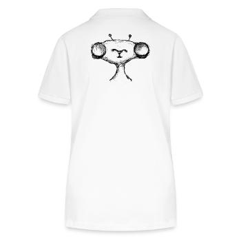 Étranger - Polo bio ELLISER Stanley/Stella Femme - blanc - Dos - Anna (173cm)