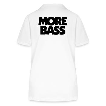More Bass Bassist Bassisten - Stanley/Stella Frauen Bio-Poloshirt ELLISER - Weiß - Hinten - Anna (173cm)