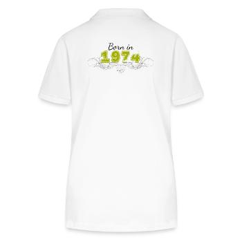 Born in 1974 - Stanley/Stella Women’s Organic Polo Shirt ELLISER - white - Back - Anna (173cm)