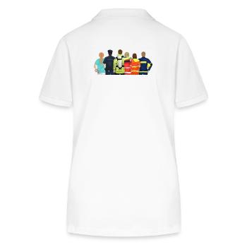 Aid organizations - HiOrg - Stanley/Stella Women’s Organic Polo Shirt ELLISER - white - Back - Anna (173cm)