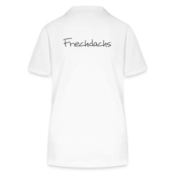 Frechdachs Kind Kleinkind frech Geschenk - Stanley/Stella Frauen Bio-Poloshirt ELLISER - Weiß - Hinten - Anna (173cm)