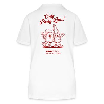 Only Parts Laps - Club Shirt Red - Stanley/Stella Women’s Organic Polo Shirt ELLISER - white - Back - Anna (173cm)