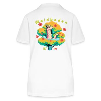 Forest bathing - Stanley/Stella Women’s Organic Polo Shirt ELLISER - white - Back - Anna (173cm)