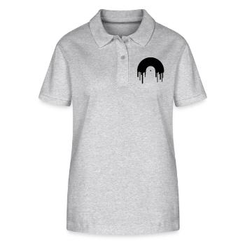 record_disc - Stanley/Stella Frauen Bio-Poloshirt ELLISER - Grau meliert - Vorne - Anna (173cm)