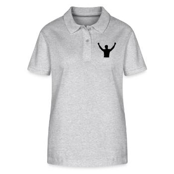 strassenansichten - Stanley/Stella Women’s Organic Polo Shirt ELLISER - heather grey - Front - Anna (173cm)