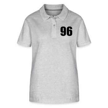 96 - Stanley/Stella Women’s Organic Polo Shirt ELLISER - heather grey - Front - Anna (173cm)