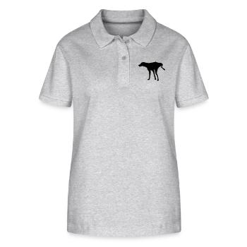 Stehpinkler - Stanley/Stella Frauen Bio-Poloshirt ELLISER - Grau meliert - Vorne - Anna (173cm)