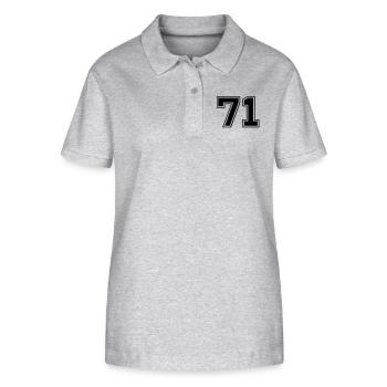 71 - Stanley/Stella Women’s Organic Polo Shirt ELLISER - heather grey - Front - Anna (173cm)