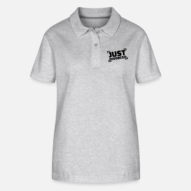 Just divorced - Polo bio ELLISER Stanley/Stella Femme - gris chiné