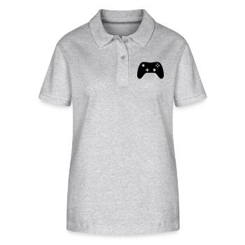 Controller - Stanley/Stella Women’s Organic Polo Shirt ELLISER - heather grey - Front - Anna (173cm)