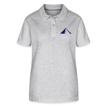 Mountain - Polo bio ELLISER Stanley/Stella Femme - gris chiné - Devant - Anna (173cm)