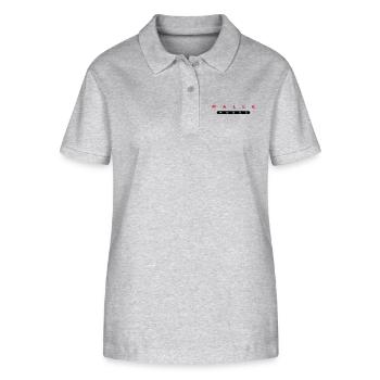 malle modus - Stanley/Stella Frauen Bio-Poloshirt ELLISER - Grau meliert - Vorne - Anna (173cm)