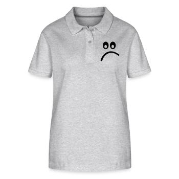 Smiley - Stanley/Stella Women’s Organic Polo Shirt ELLISER - heather grey - Front - Anna (173cm)