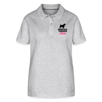 Norfolk Terrier - Stanley/Stella Women’s Organic Polo Shirt ELLISER - heather grey - Front - Anna (173cm)
