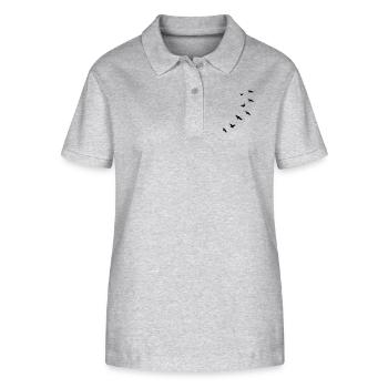 flying_birds_mapies - Stanley/Stella Frauen Bio-Poloshirt ELLISER - Grau meliert - Vorne - Anna (173cm)