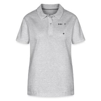 Shit - Stanley/Stella Frauen Bio-Poloshirt ELLISER - Grau meliert - Vorne - Anna (173cm)