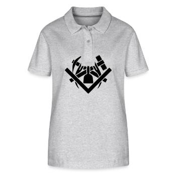 Stonemasons' Guild Crafts - Stanley/Stella Women’s Organic Polo Shirt ELLISER - heather grey - Front - Anna (173cm)