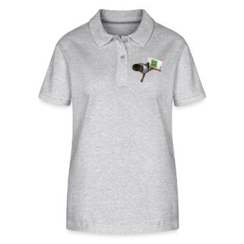 STEREOSCOPE – Geek & Science-Fiction - Stanley/Stella Frauen Bio-Poloshirt ELLISER - Grau meliert - Vorne - Anna (173cm)