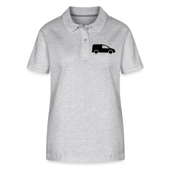 Van logo Delivery - Stanley/Stella Women’s Organic Polo Shirt ELLISER - heather grey - Front - Anna (173cm)