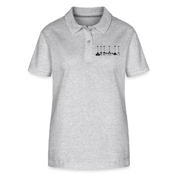Collection of pendant lamps - Stanley/Stella Women’s Organic Polo Shirt ELLISER - heather grey - Front - Anna (173cm)
