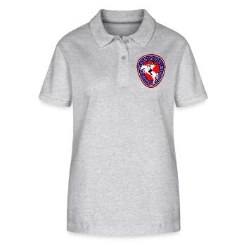 Amor - Bogenschütze des Himmels und der Herzen - Stanley/Stella Frauen Bio-Poloshirt ELLISER - Grau meliert - Vorne - Anna (173cm)