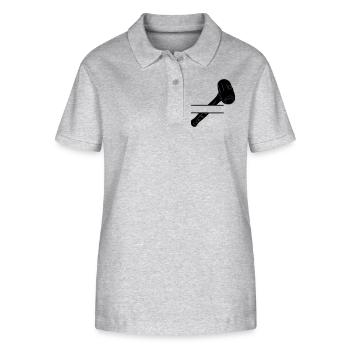 Hammer monogram for demolition - Stanley/Stella Women’s Organic Polo Shirt ELLISER - heather grey - Front - Anna (173cm)