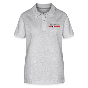 Tromsø Norwegen - Stanley/Stella Frauen Bio-Poloshirt ELLISER - Grau meliert - Vorne - Anna (173cm)