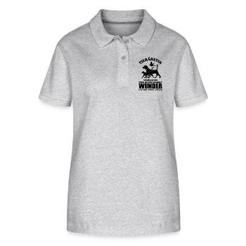 Tierärztin - Unmögliches wird sofort erledigt - Stanley/Stella Frauen Bio-Poloshirt ELLISER - Grau meliert - Vorne - Anna (173cm)