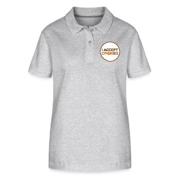 I accept cookies - Stanley/Stella Women’s Organic Polo Shirt ELLISER - heather grey - Front - Anna (173cm)