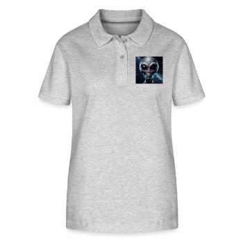 Astronomy - Stanley/Stella Women’s Organic Polo Shirt ELLISER - heather grey - Front - Anna (173cm)