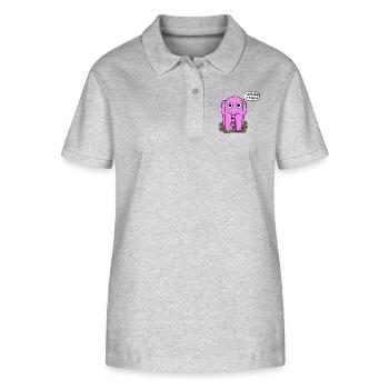 Pink Elephant - Stanley/Stella Women’s Organic Polo Shirt ELLISER - heather grey - Front - Anna (173cm)