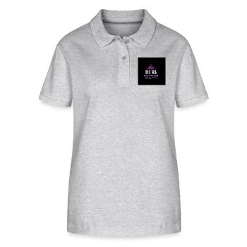 DJ als - Stanley/Stella Frauen Bio-Poloshirt ELLISER - Grau meliert - Vorne - Anna (173cm)