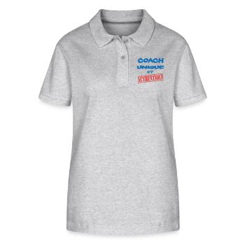 COACH UNIQUE - Stanley/Stella Women’s Organic Polo Shirt ELLISER - heather grey - Front - Anna (173cm)