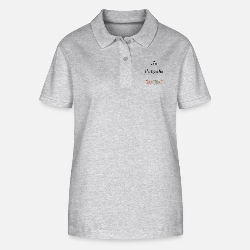 groot - Polo bio ELLISER Stanley/Stella Femme - gris chiné