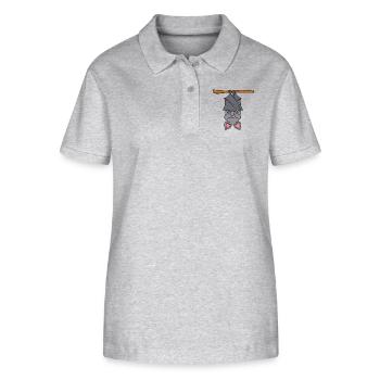 bat - Stanley/Stella Women’s Organic Polo Shirt ELLISER - heather grey - Front - Anna (173cm)